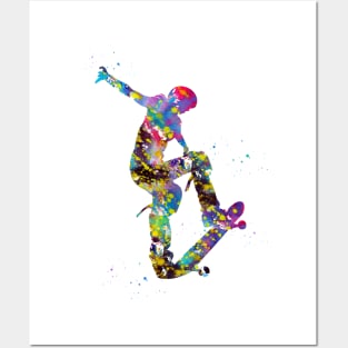 Skateboarder Posters and Art